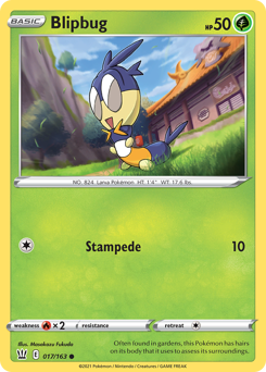 Blipbug, Battle Styles #17, Pokémon TCG card