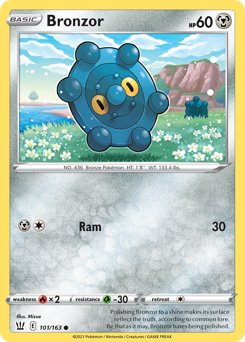 Bronzor, Battle Styles #101, Pokémon TCG card