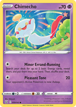 Chimecho, Battle Styles #59, Pokémon TCG card