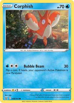 Corphish, Battle Styles #38, Pokémon TCG card