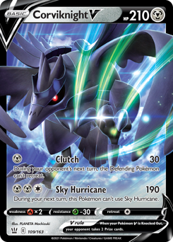 Corviknight V, Battle Styles #109, Pokémon TCG card