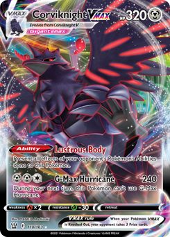 Corviknight VMAX, Battle Styles #110, Pokémon TCG card