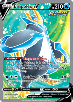 Empoleon V, Battle Styles #145, Pokémon TCG card