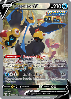 Empoleon V, Battle Styles #146, Pokémon TCG card