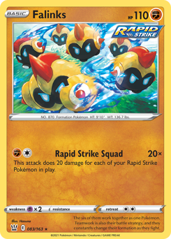 Falinks, Battle Styles #83, Pokémon TCG card