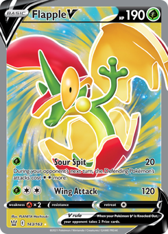 Flapple V, Battle Styles #143, Pokémon TCG card