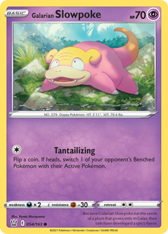 Galarian Slowpoke, Battle Styles #54, Pokémon TCG card