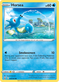 Horsea, Battle Styles #31, Pokémon TCG card