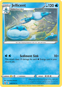 Jellicent, Battle Styles #42, Pokémon TCG card