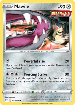 Mawile, Battle Styles #100, Pokémon TCG card