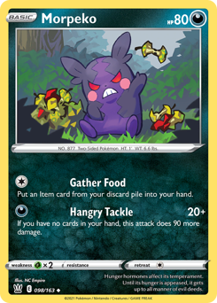 Morpeko, Battle Styles #98, Pokémon TCG card