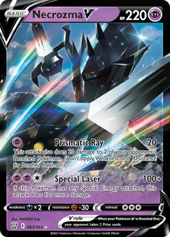 Necrozma V, Battle Styles #63, Pokémon TCG card
