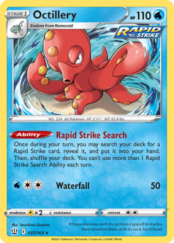Octillery, Battle Styles #37, Pokémon TCG card