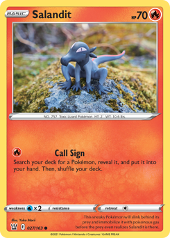 Salandit, Battle Styles #27, Pokémon TCG card