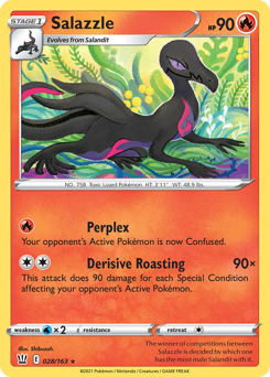 Salazzle, Battle Styles #28, Pokémon TCG card