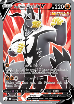 Single Strike Urshifu V, Battle Styles #150, Pokémon TCG card