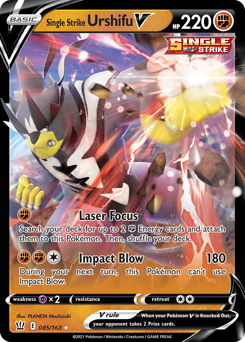 Single Strike Urshifu V, Battle Styles #85, Pokémon TCG card