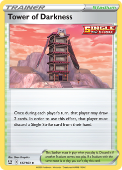 Tower of Darkness, Battle Styles #137, Pokémon TCG card