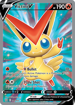 Victini V, Battle Styles #144, Pokémon TCG card
