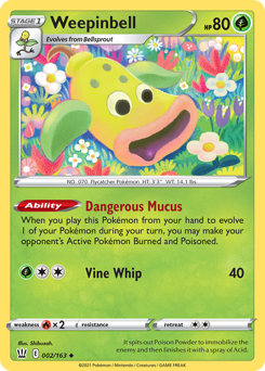 Weepinbell, Battle Styles #2, Pokémon TCG card