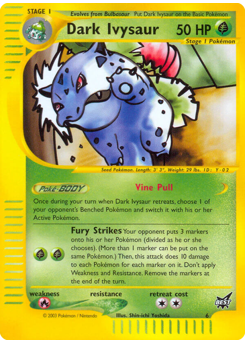 Dark Ivysaur, Best of Game #6, Pokémon TCG card