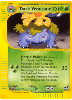 Dark Venusaur, Best of Game #7, Pokémon TCG card