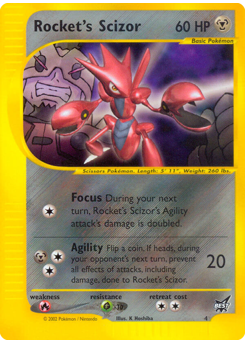 Rocket's Scizor, Best of Game #4, Pokémon TCG card