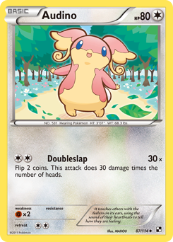 Audino, Black & White #87, Pokémon TCG card