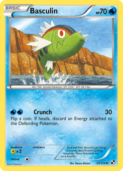 Basculin, Black & White #35, Pokémon TCG card