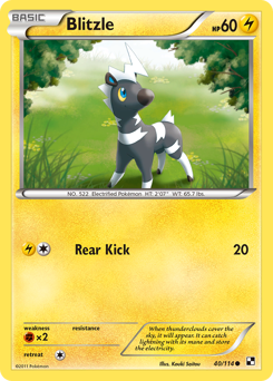 Blitzle, Black & White #40, Pokémon TCG card