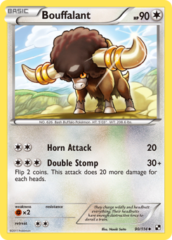 Bouffalant, Black & White #90, Pokémon TCG card