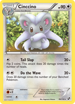 Cinccino, Black & White #89, Pokémon TCG card