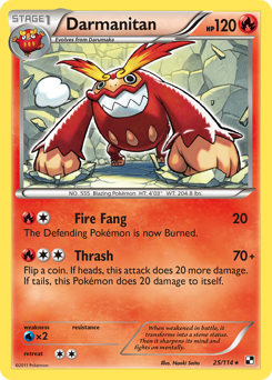 Darmanitan, Black & White #25, Pokémon TCG card