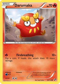 Darumaka, Black & White #23, Pokémon TCG card