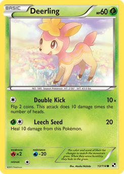 Deerling, Black & White #13, Pokémon TCG card