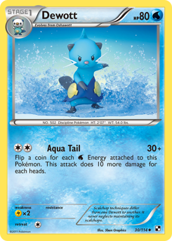 Dewott, Black & White #30, Pokémon TCG card
