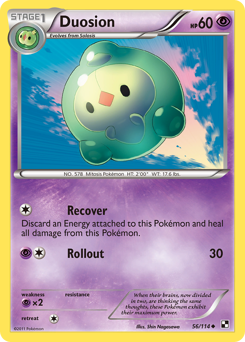 Duosion, Black & White #56, Pokémon TCG card
