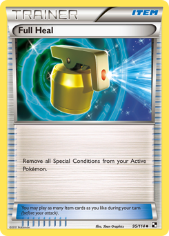Full Heal, Black & White #95, Pokémon TCG card