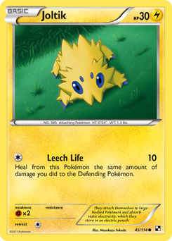 Joltik, Black & White #45, Pokémon TCG card