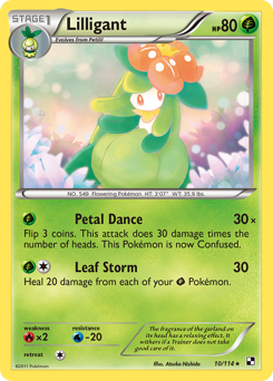 Lilligant, Black & White #10, Pokémon TCG card