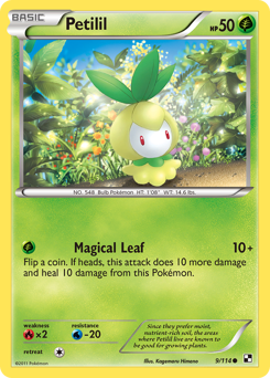Petilil, Black & White #9, Pokémon TCG card