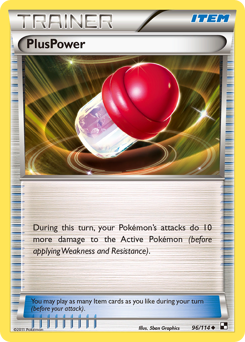 PlusPower, Black & White #96, Pokémon TCG card