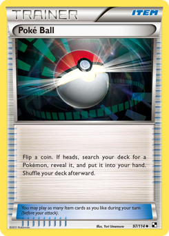 Poké Ball, Black & White #97, Pokémon TCG card
