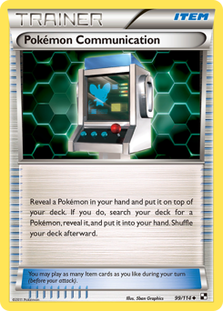 Pokémon Communication, Black & White #99, Pokémon TCG card