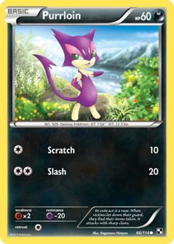 Purrloin, Black & White #66, Pokémon TCG card