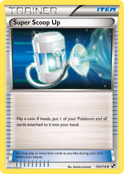 Super Scoop Up, Black & White #103, Pokémon TCG card