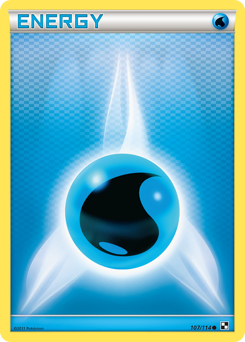 Water Energy, Black & White #107, Pokémon TCG card