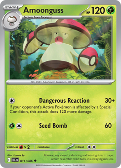 Amoonguss, Black Bolt #11, Pokémon TCG card
