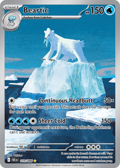 Beartic, Black Bolt #110, Pokémon TCG card