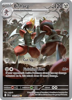 Bisharp, Black Bolt #143, Pokémon TCG card